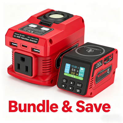 #ad #ad Power Inverter Voltage Regulator Kit for Milwaukee 18V Battery 220W AC 300W DC $71.99