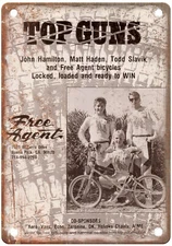Old School BMX 1987 FREEAGENT Vintage Magazine Ad Reproduction Metal Sign B994