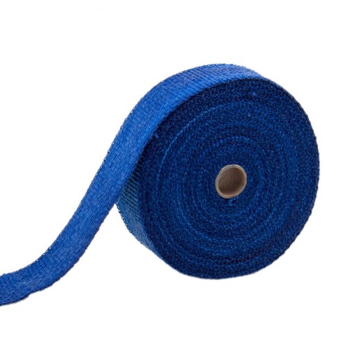 2" 50FT Blue Fiberglass Manifold Header Pipe Motorcycle Exhaust Heat Wrap + Ties - Picture 9 of 12