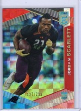 Jordan Scarlett 2019 Panini Donruss Elite Red Rookie #161 Panthers 127/299 !!!