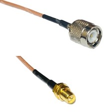 RG316 TNC MALE to RP-SMA FEMALE RF Cable Rapid-SHIP LOT