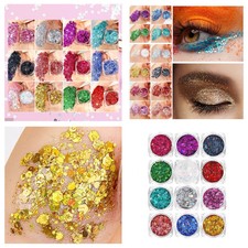 12 Colors Body Glitter Face Glitter Makeup Festival Glitter Gel FaceBody Glitter