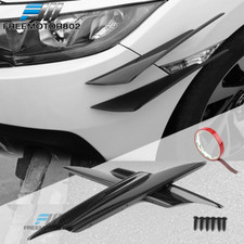Universal Front Bumper Canards Splitters Pair V1 B Style 36cm - Cf Print