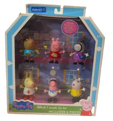 Peppa Pig What I Want To Be Exclusive Set Of Character Toys
