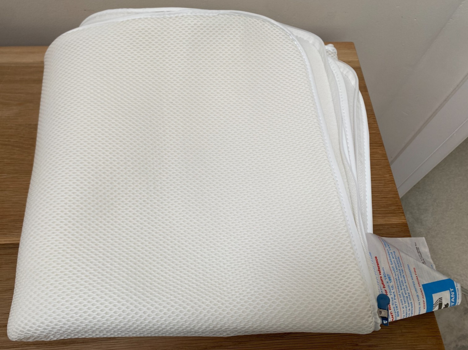 Mothercare Copriletto Rimovibile con Zip Lavabile, per Materasso Letto Lettino 70 x 140 cm