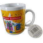Happy Birthday Ceramic Coffee Tea Mug Floral Holder Gift
