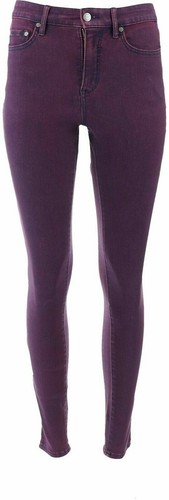 H by Halston 4 Regular Premier Denim Overdye Ankle Jeans Royal Garnet - Picture 5 of 8