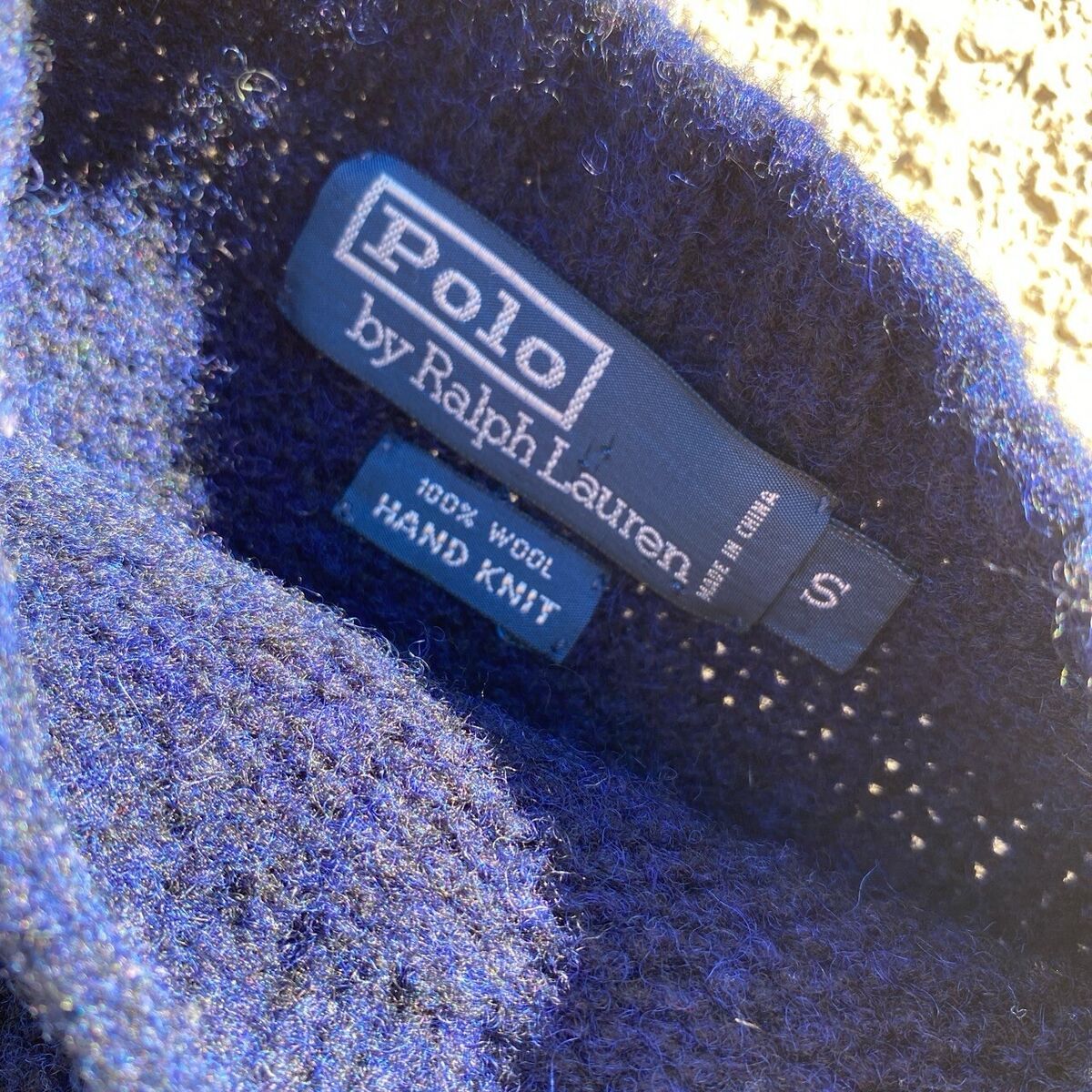 Polo Ralph Lauren Sweater Jumper Star Knit Wool Navy Vintage Polo Ralph Lauren Sweater Jumper Star Knit Wool Navy Vintage