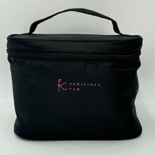 Kumikyoku Fam. Borsa da viaggio per le vacanze da toilette nera 8" x 6" x 6"