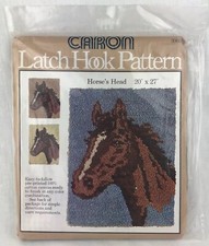 Caron Latch Hook Pattern Horses Head Pony NOS Printed Canvas Pattern
