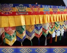 Tibetan Style Handmade Buddhist Curtain Hanging Table Wall Enclosure 100cm