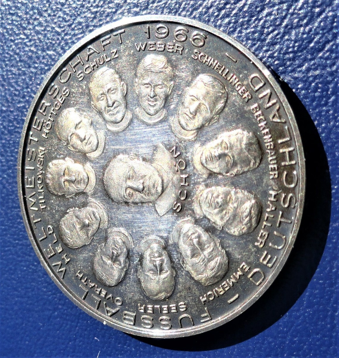 Médaille D'argent Allemande Coupe Du Monde 1966 - Londres, Argent .925, état Non Circulé