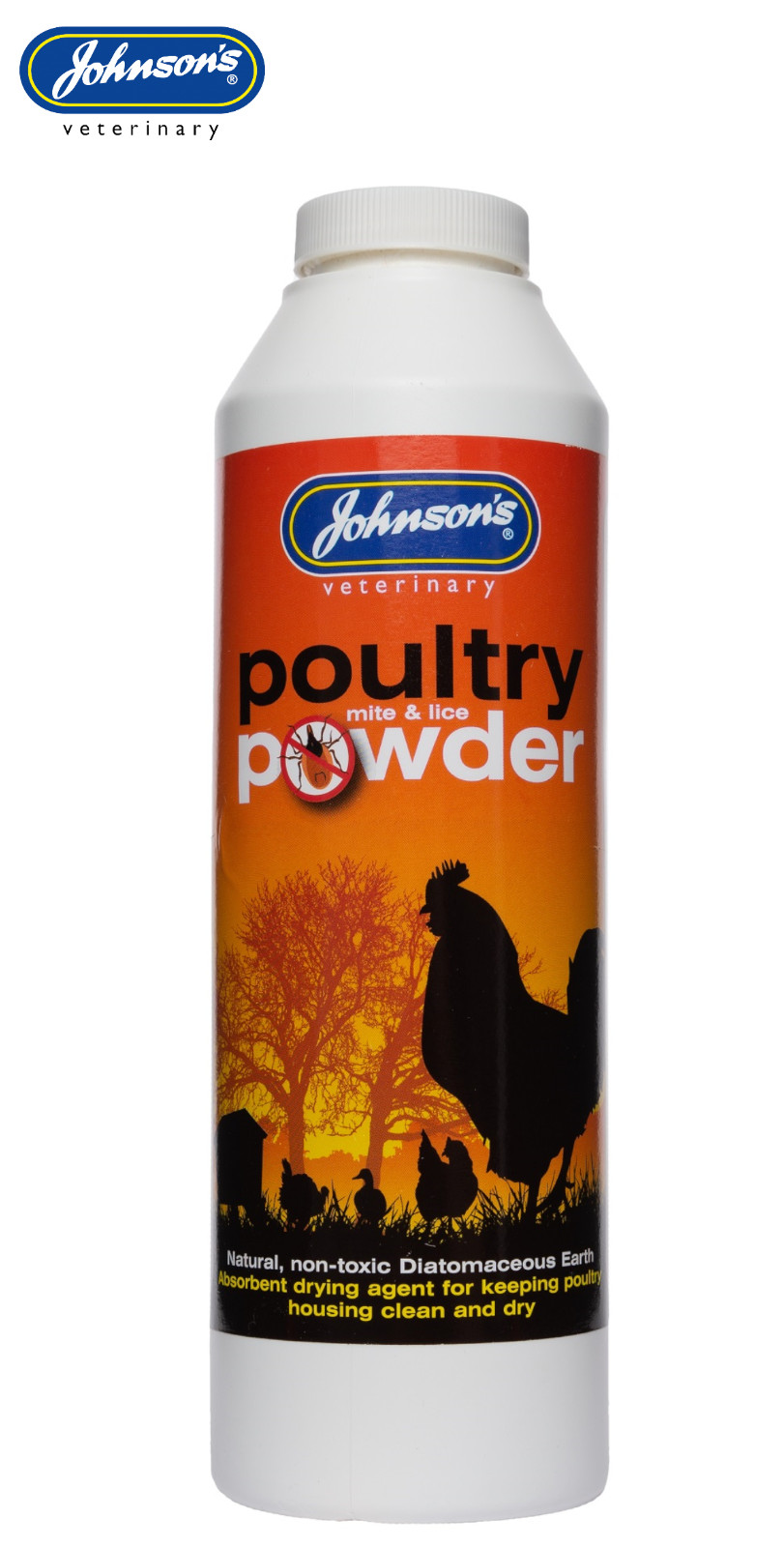 JOHNSONS VETERINARY POULTRY MITE & LICE POWDER CHICKENS DUCK 250G