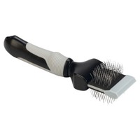 Beeztees ZupfbüRste Flexibel Schwarz/Grau 20X4,5Cm FüR Hunde Fellpflege