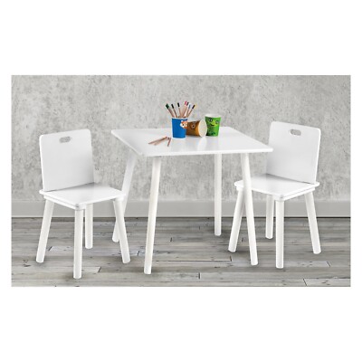 Roba Kids Kinder Sitzgruppe Kindermöbel Set Holz, weiß lackiert