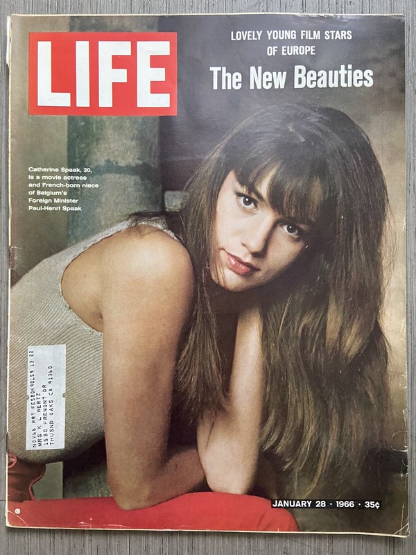 Life Magazine January 28 1966: Young Film Stars of Europe Catherine Spaak