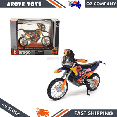 Bburago 1:18 Scale KTM 450 Dakar Rally 2019 Red Bull #1 Diecast Motorbike Model