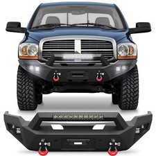 New Front Bumper For 2006 2007 2008 Dodge Ram 1500 With Winch Plate Led Lights