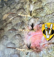 3 V Fly Size 12 Ultimate Parachute Mayfly Dry Trout Flies