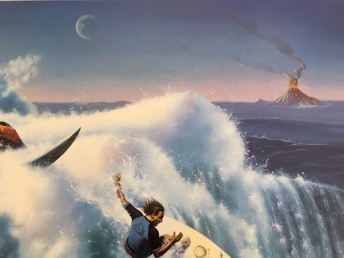 RIDE THE WILD SURF ARTWORK BY JIM WARREN,1990,RARE AUTHENTIC 1990 POSTER - Picture 8 of 12