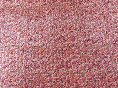 Coupon De Tissu Liberty Petites Fleurs - 72 X 56 Cm - Neuf Non Utilisé