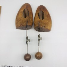 Vtg Wood Shoe Tree Form 8.5 Adjustable Stretcher 1-Pair Miller Trademark