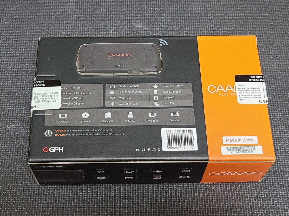 GPH CAANOO Handheld Portable Korean Retro Game Console Box Set by