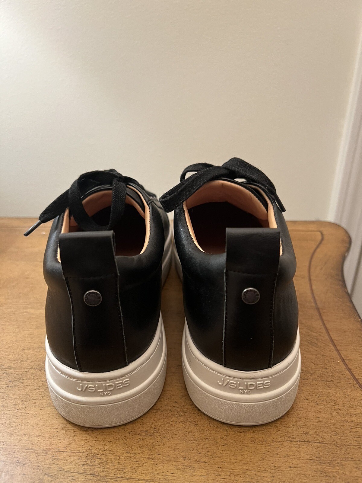 EUC J/SLIDES NYC NOCA LOGO PLATFORM LEATHER SNEAKERS … Gem