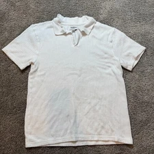 Goodfellow & Co Polo Shirt Men Medium Preppy Short Sleeves Ripped