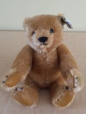 Steiff - 18cm Margaret Strong Cinnamon Mohair Teddy Bear With Leather Paws