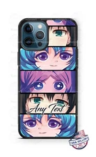Japanese Anime Girl Face Collage Phone Case for iPhone 16 Samsung Google Moto 5g