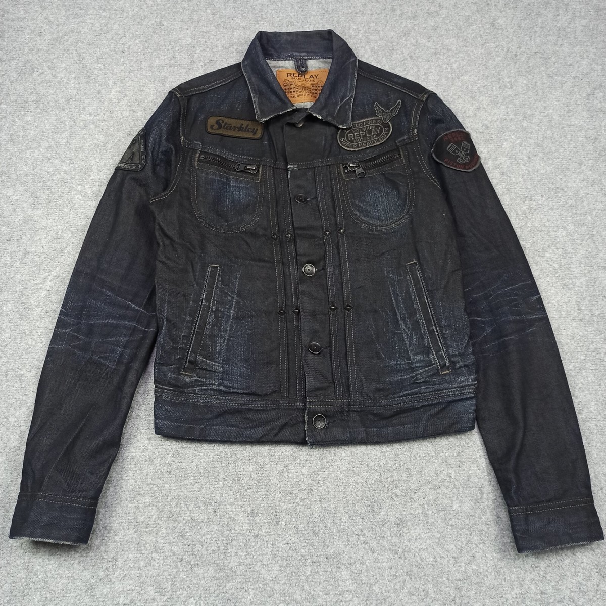 Replay Motorrad Jeansjacke Damen Replay Damen Jeans JACKE GRÖSSE S