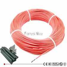 3K 6K 12K 24K 36K 48K Teflon Jacket Carbon Fiber Heating Cable underfloor wire