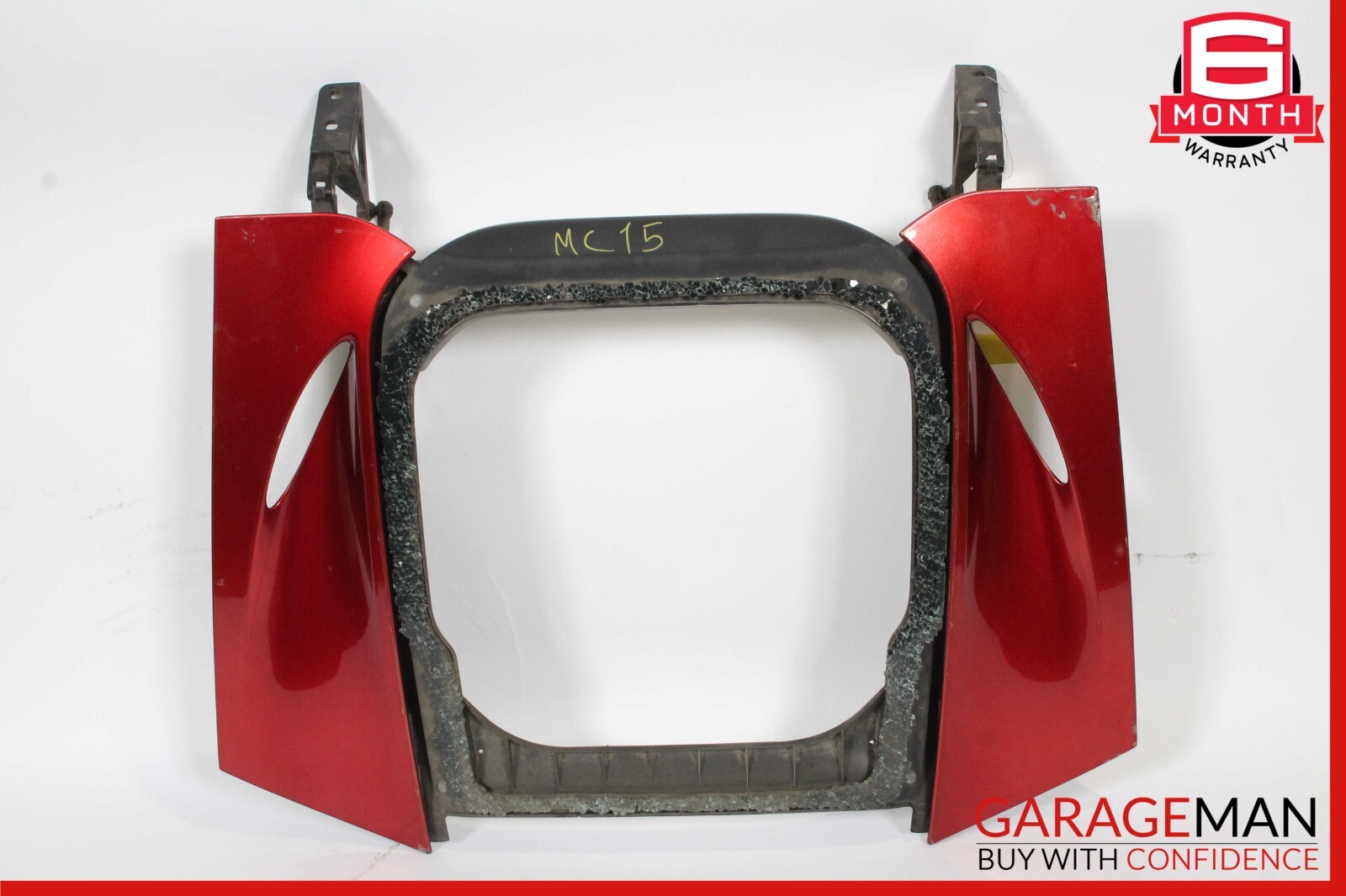 15-17 McLaren 650S Rear Trunk Lid Hatch Window Trim Panel Cover Red OEM