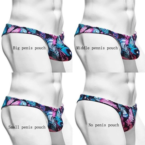 Mens Beach Briefs Swim Thong Bikini Hot Sexy Low Waist Swimsuit Gay Bathing Suit - Picture 6 of 41