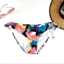 YMI bikini bottom size womens medium tropical pattern