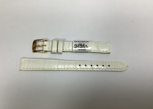 Bracelet De Montre ZRC En Cuir Grain Lézard Ocre - Largeur 12 Mm - Neuf Avec étiquettes
