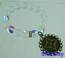 Jewelry Revamped Jelly Bean Bracelet Clear Rainbow Bead Stretch Fun