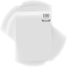 , Pack of 100, Crystal Clear Storage Bags - Fit 5X7 Photo Print
