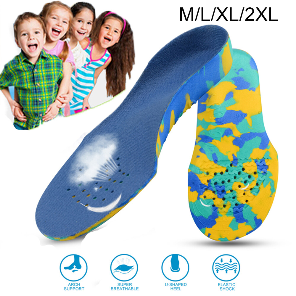 Kids Children Shoe Insoles Flat Feet Arch Support Orthotic Insert Leg  Brethable