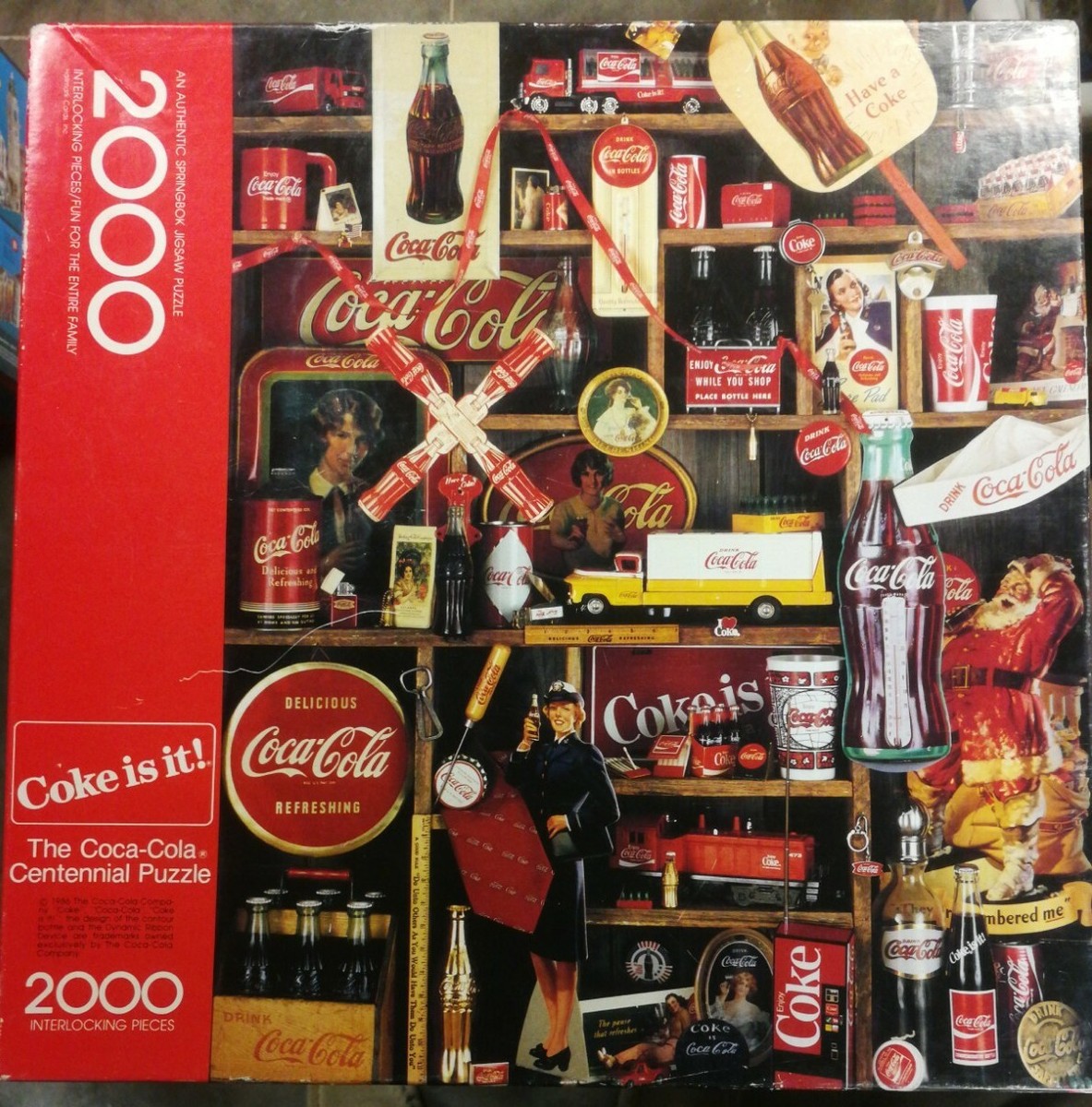 Vintage Springbok 2000pc Puzzle Pre-Owned Coca-Cola 1986 | eBay