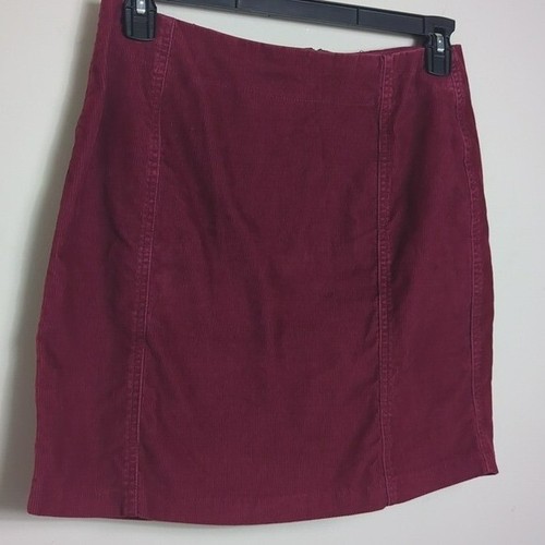 Garnet Hill Corduroy Mini A-line Skirt Women's 10 Petite - Picture 2 of 7