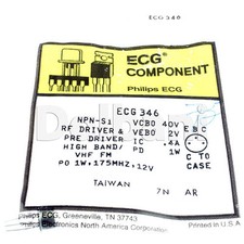 ECG346 Original New Philips Transistor