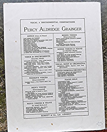 Percy Grainger - Country Gardens (Handkerchief Dance) -Piano Sheet Music (SMF) - Picture 3 of 3