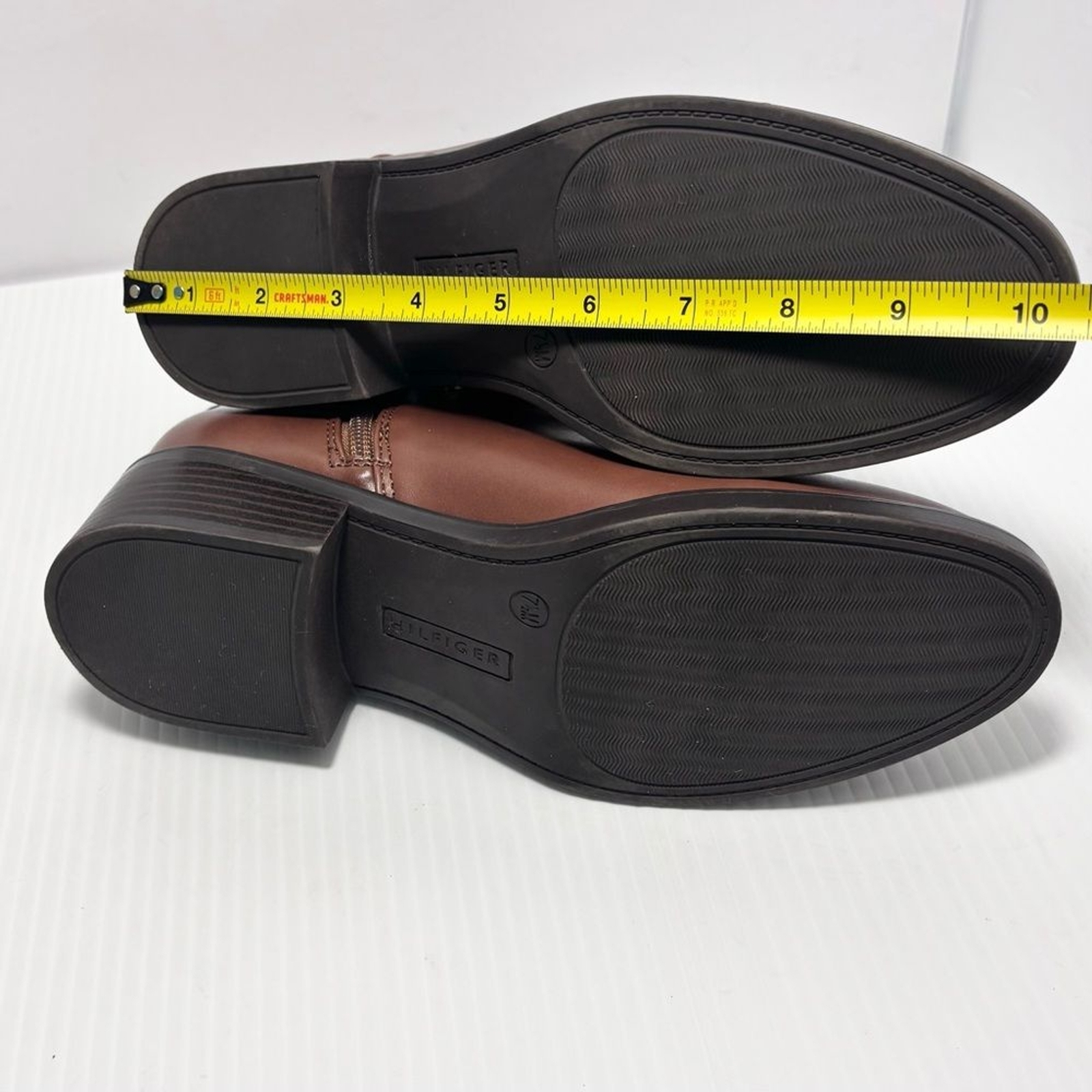 Tommy Hilfiger Womens Imiera Faux Leather Ankle Booties Brown Size 7.5 thumbnail 12