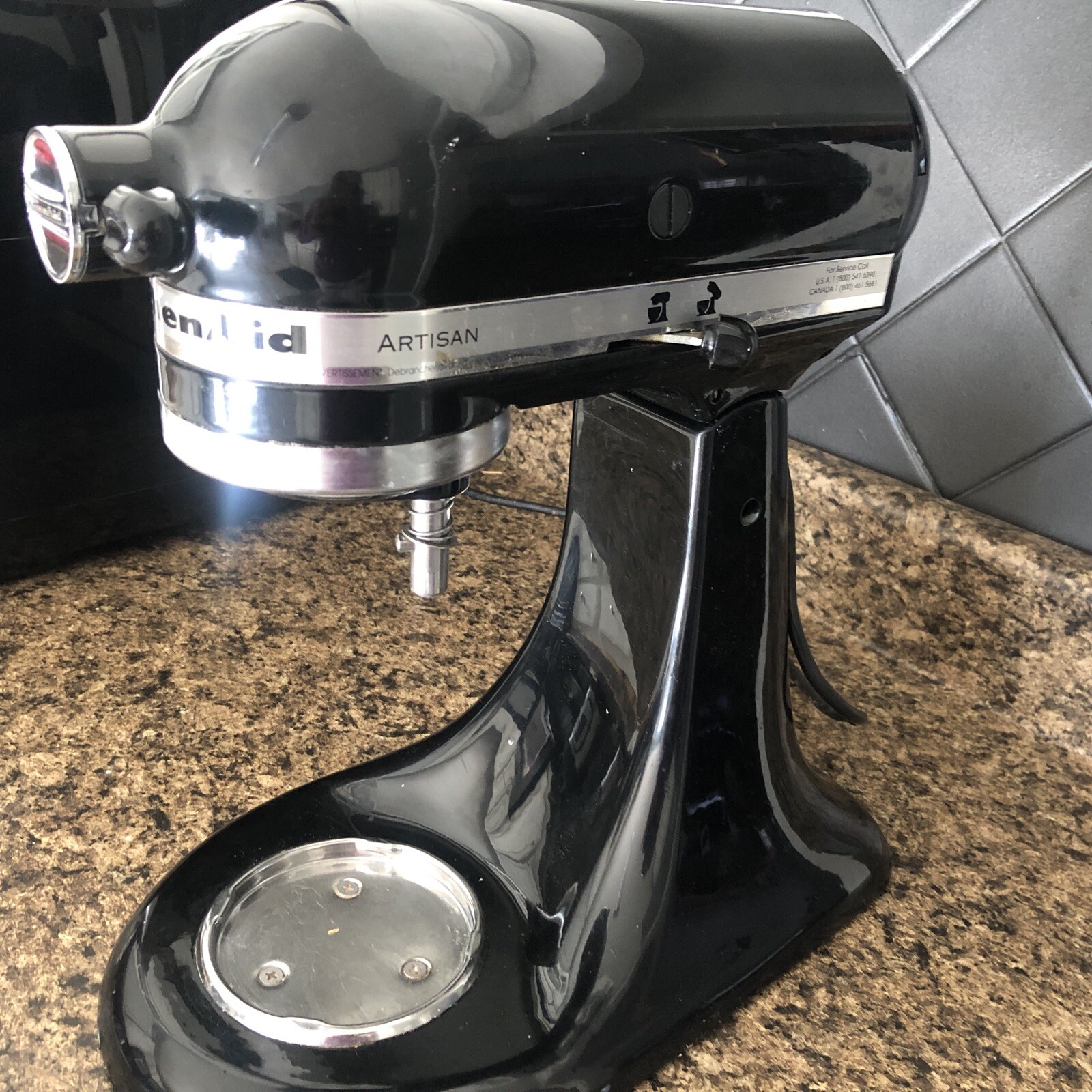 PARTS ONLY Black KitchenAid KSM150PSOB Artisan Series 5 qt TiltHead Stand Mixer 719399444844 eBay