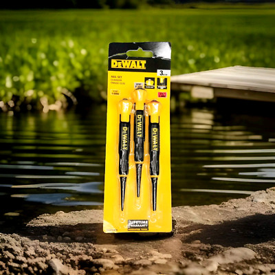 DEWALT 1/32 in., 2/32 in., 3/32 in. Bi-Material Nail Set (3-Piece)