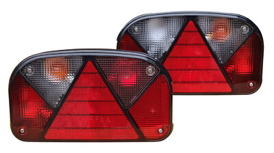 Aspöck Multipoint 2 II Anhänger Rückleuchten SET re/li Rücklichter Heckleuchten