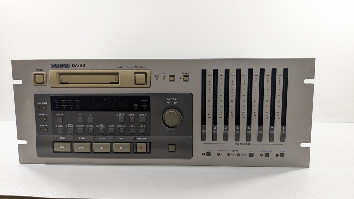 Tascam DA-88 8 Channel Digital Multitrack Recorder - As-Is For