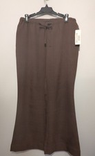 Silence + Noise Urban Outfitters Brown Plaid Wide-Leg Pants Women Drawstring El…